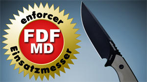 enforcer FDF MD Einsatzmesser Tantoklinge und Kydexscheide