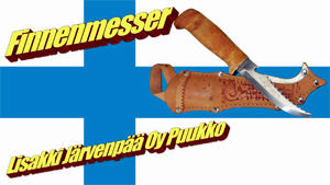 Finnenmesser Lisakki Järvenpää Oy Puukko Messer für Angler