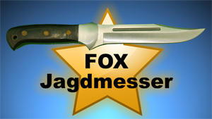 Fox Jagdmesser Outdoor Hunting Knife mit Schleifstein
