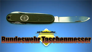 Bundeswehr Taschenmesser mit Bundesadler Oliv Armeemesser