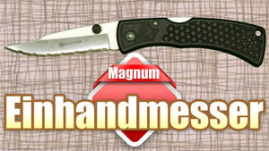 Magnum EDC Einhandmesser mit Wellenschliff