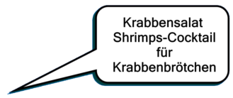Krabbensalat Shrimps-Cocktail fr Krabbenbrtchen