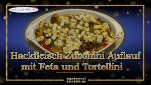 Hackfleisch Zucchini Auflauf mit Feta