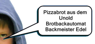 Pizzabrot aus dem Unold Brotbackautomat Backmeister Edel