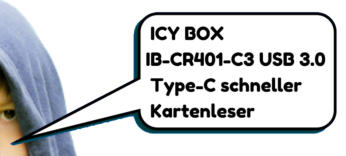 ICY BOX IB-CR401-C3 USB 3.0 Type-C schneller Kartenleser