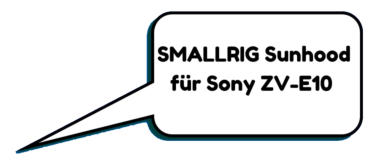 SMALLRIG Sunhood fr Sony ZV-E10