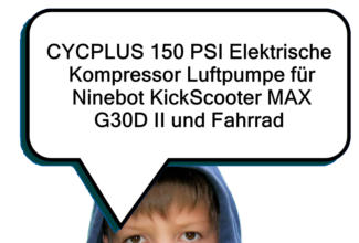 CYCPLUS 150 PSI Elektrische Kompressor Luftpumpe fr Ninebot KickScooter MAX G30D II