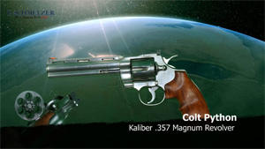 Kaliber 357 Magnum Revolver Colt Python die aus The Walking Dead